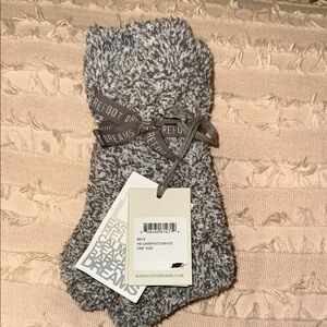 Barefoot Dreams Gray and White Socks